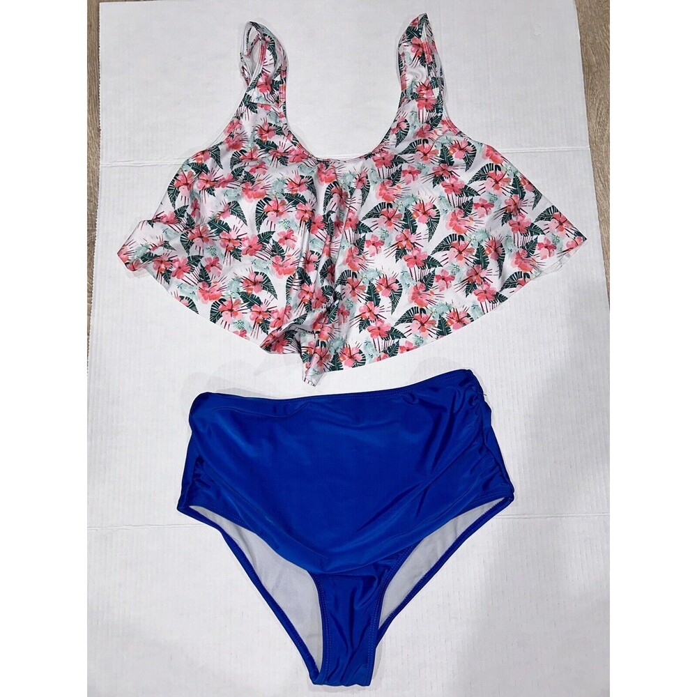 High Waist Two Piece Swimsuit, Women’s Size XL